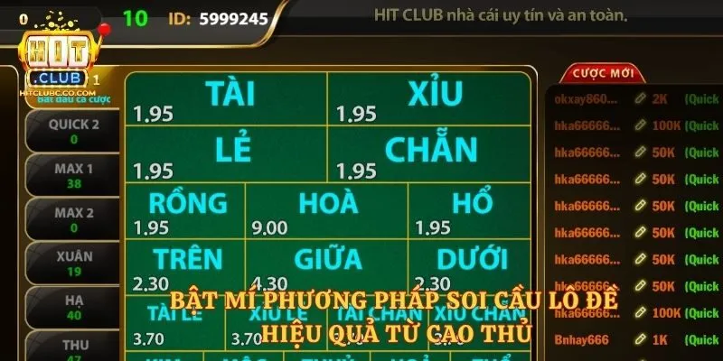 Bật mí phương pháp soi cầu lô đề hiệu quả từ cao thủ