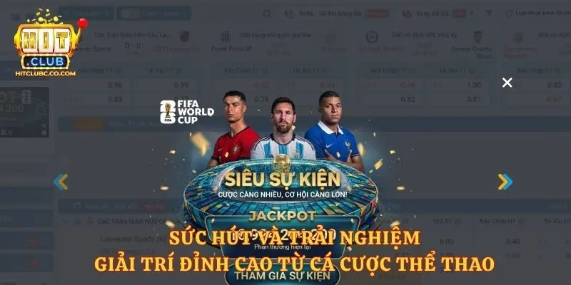 Sức hút và trải nghiệm giải trí đỉnh cao từ cá cược thể thao