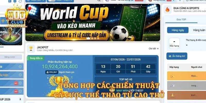 Tổng hợp các chiến thuật cá cược thể thao từ cao thủ